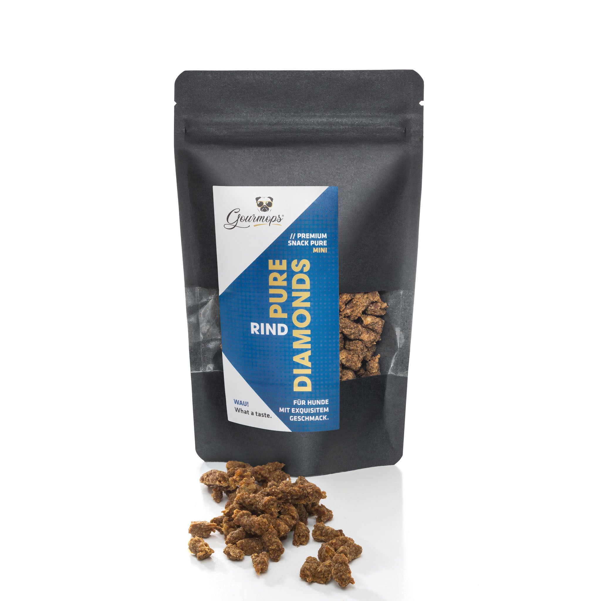 Diamonds Mini Hundesnacks von Gourmops – schonend getrocknet, perfekt für unterwegs