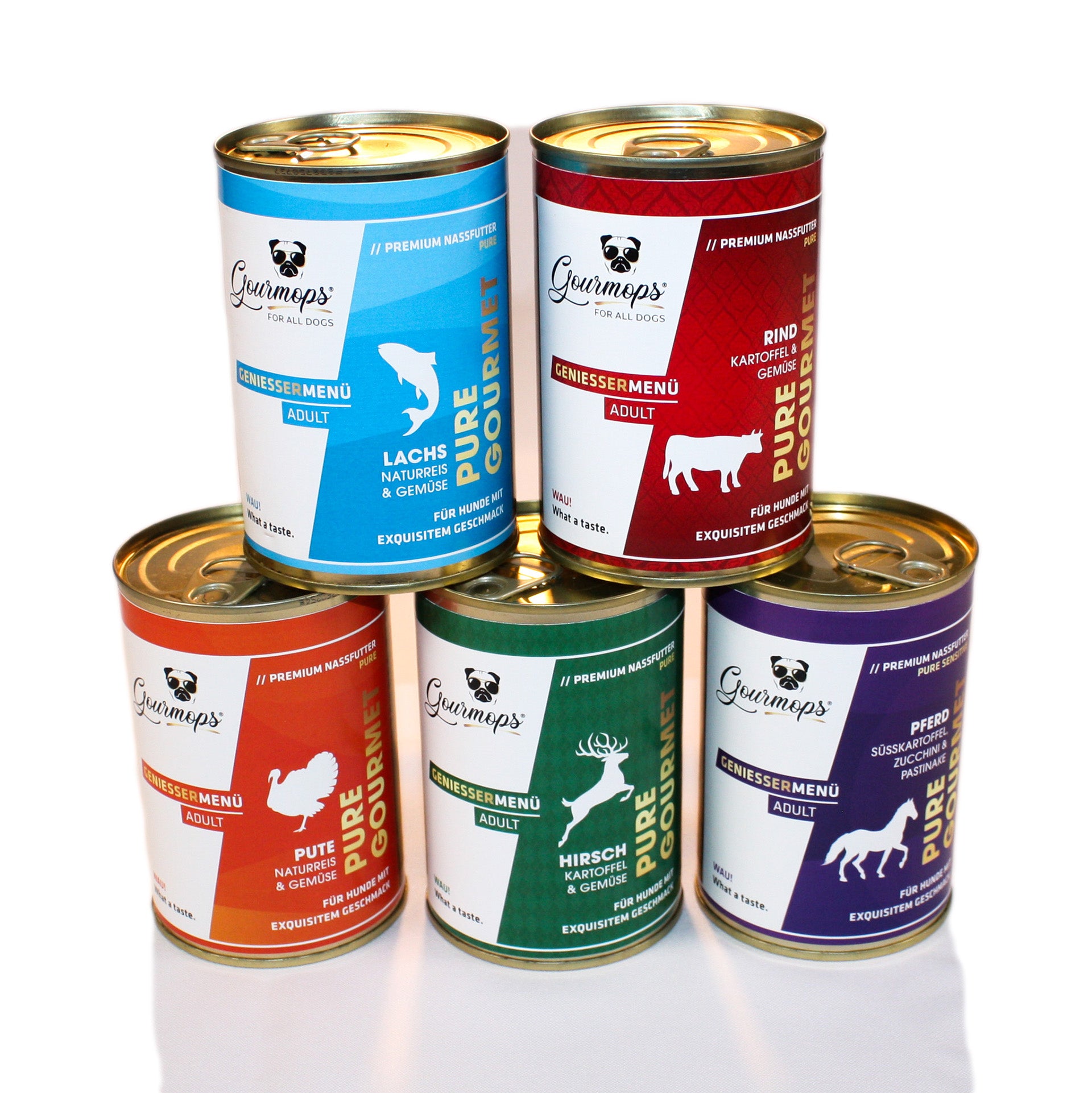 PURE GOURMET // Nassfutter-Schnupperpaket "Gourmet Selection", 5 x 400g