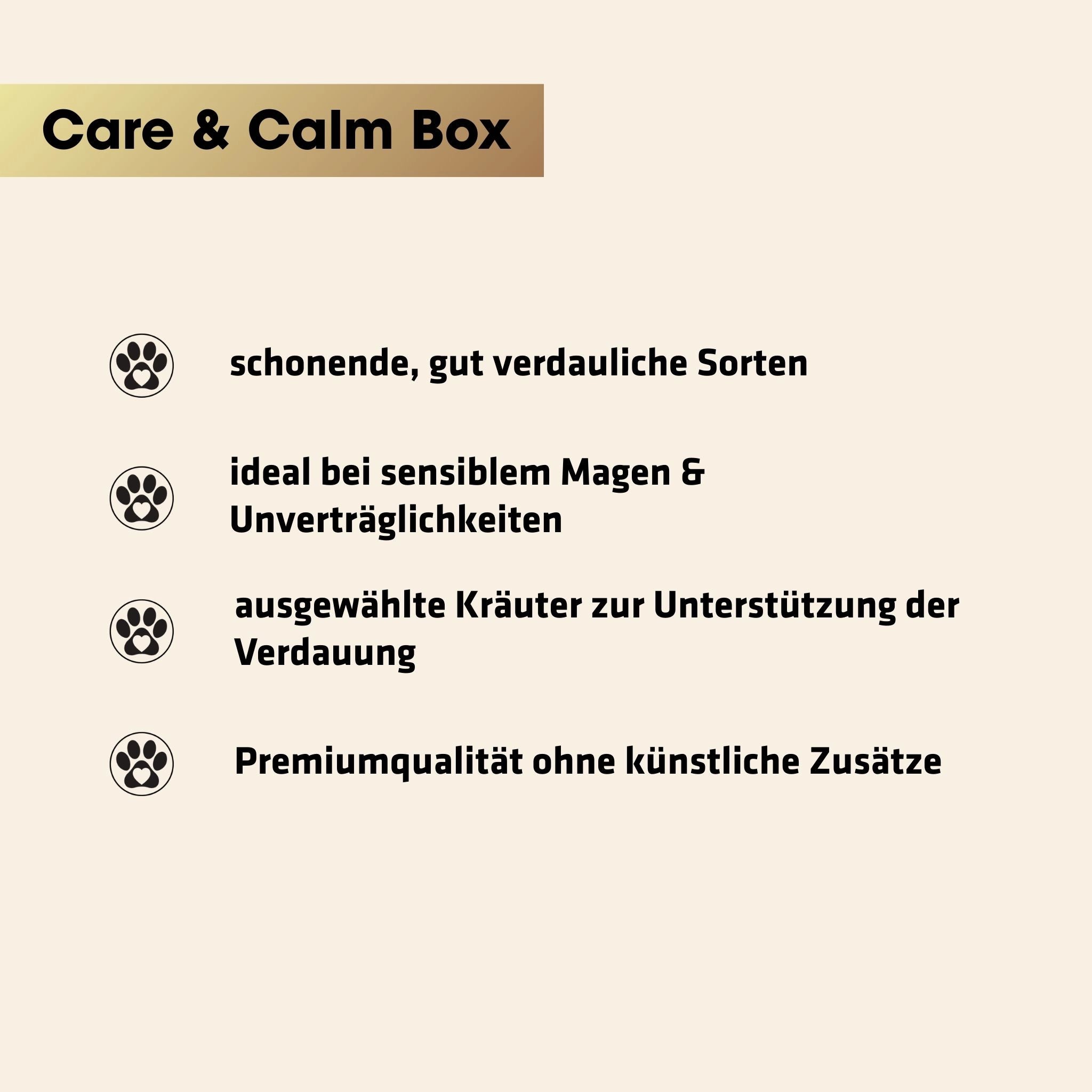 GOURMOPS Care & Calm PLUS // Vorratsbox für sensible Mägen & Seelen
