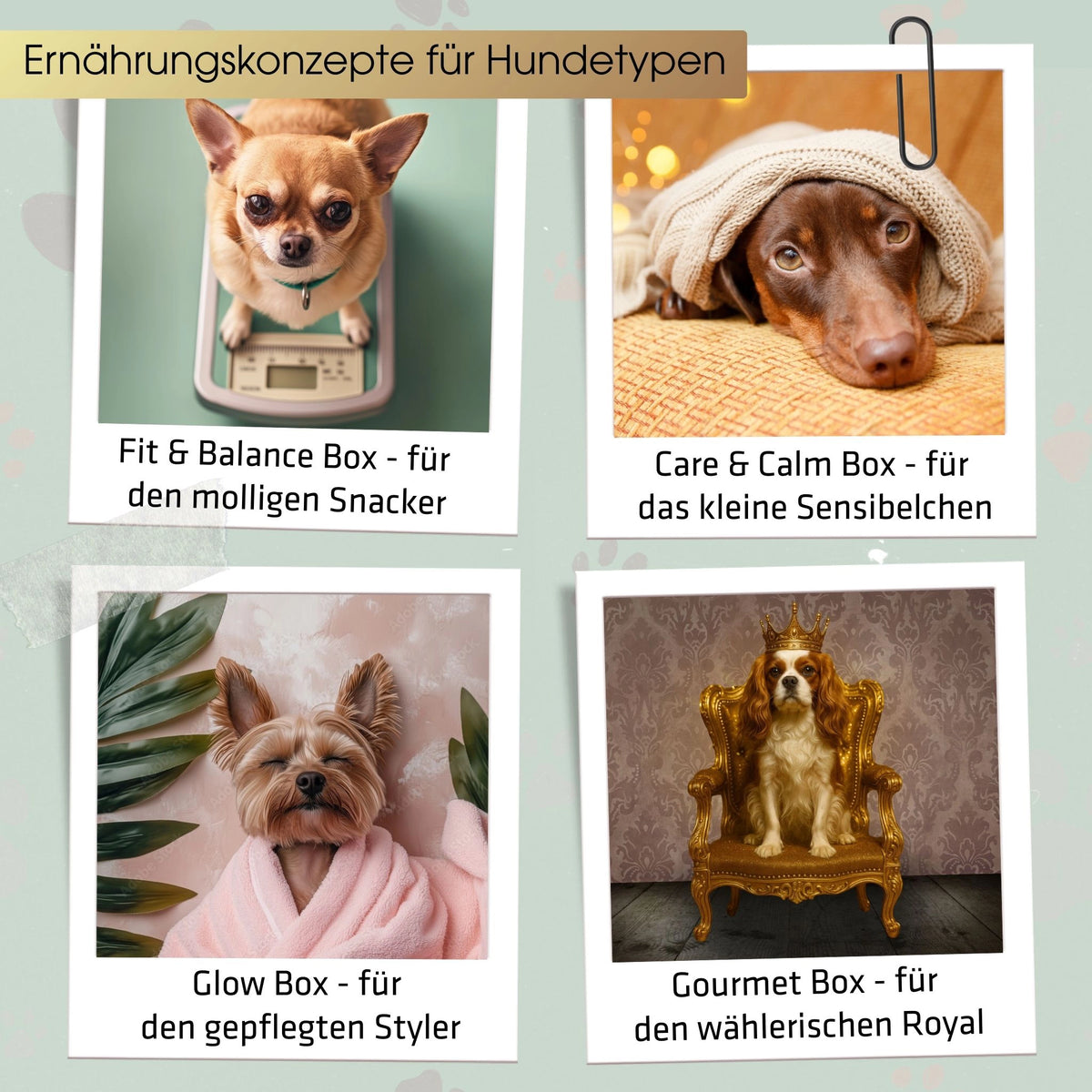 GOURMOPS Fit & Balance Box // Fettarmes Premium-Hundefutter für mehr Leichtigkeit