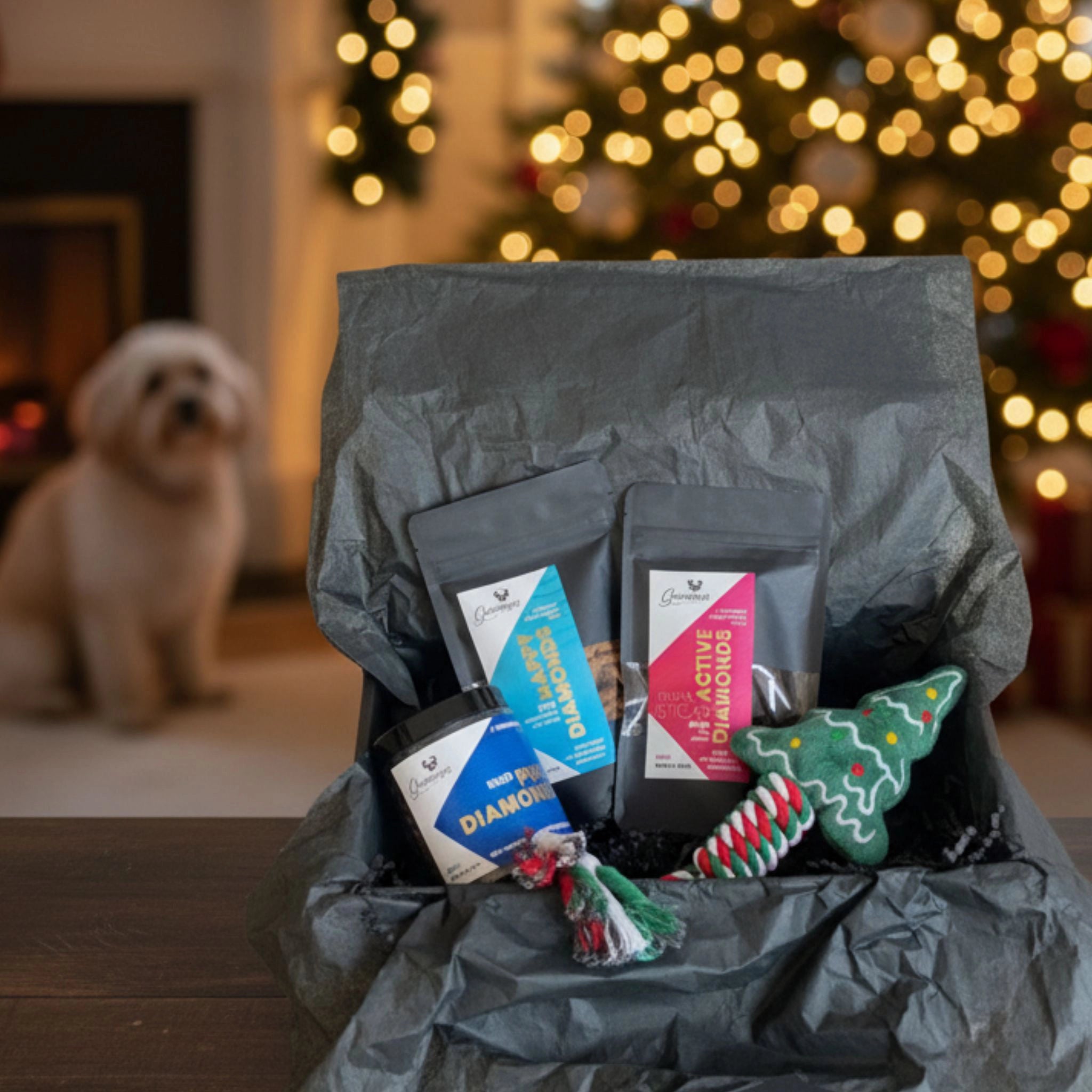 Geschenkset "COZY CHRISTMAS" // Kleines Weihnachts-Mitbringsel für Hunde