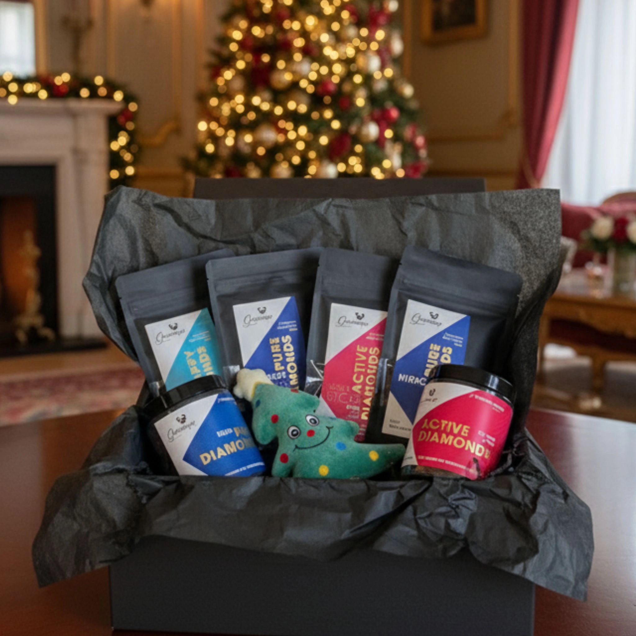 Geschenkset "ROYAL CHRISTMAS" // Luxus-Weihnachtsset mit Premium-Hundesnacks