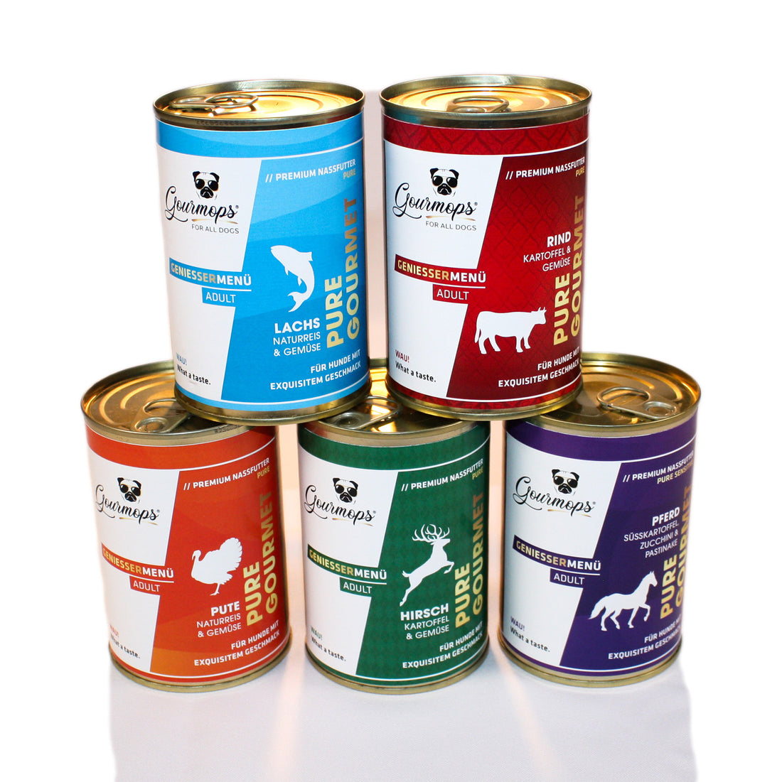 PURE GOURMET // Nassfutter-Schnupperpaket &quot;Gourmet Selection&quot;, 5 x 400g