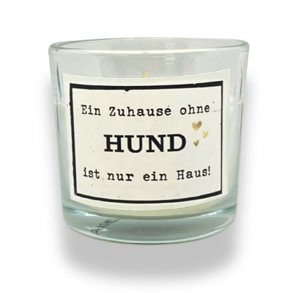 DUFTKERZE mit Spruch - klein