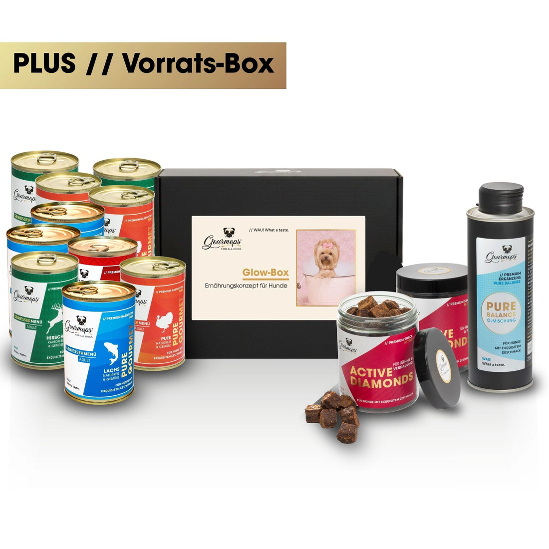GOURMOPS Glow PLUS // Vorratsbox für Haut, Fell &amp; Vitalität