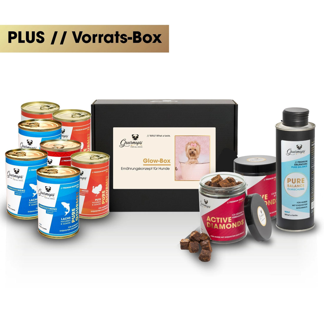 GOURMOPS Glow PLUS // Vorratsbox für Haut, Fell &amp; Vitalität