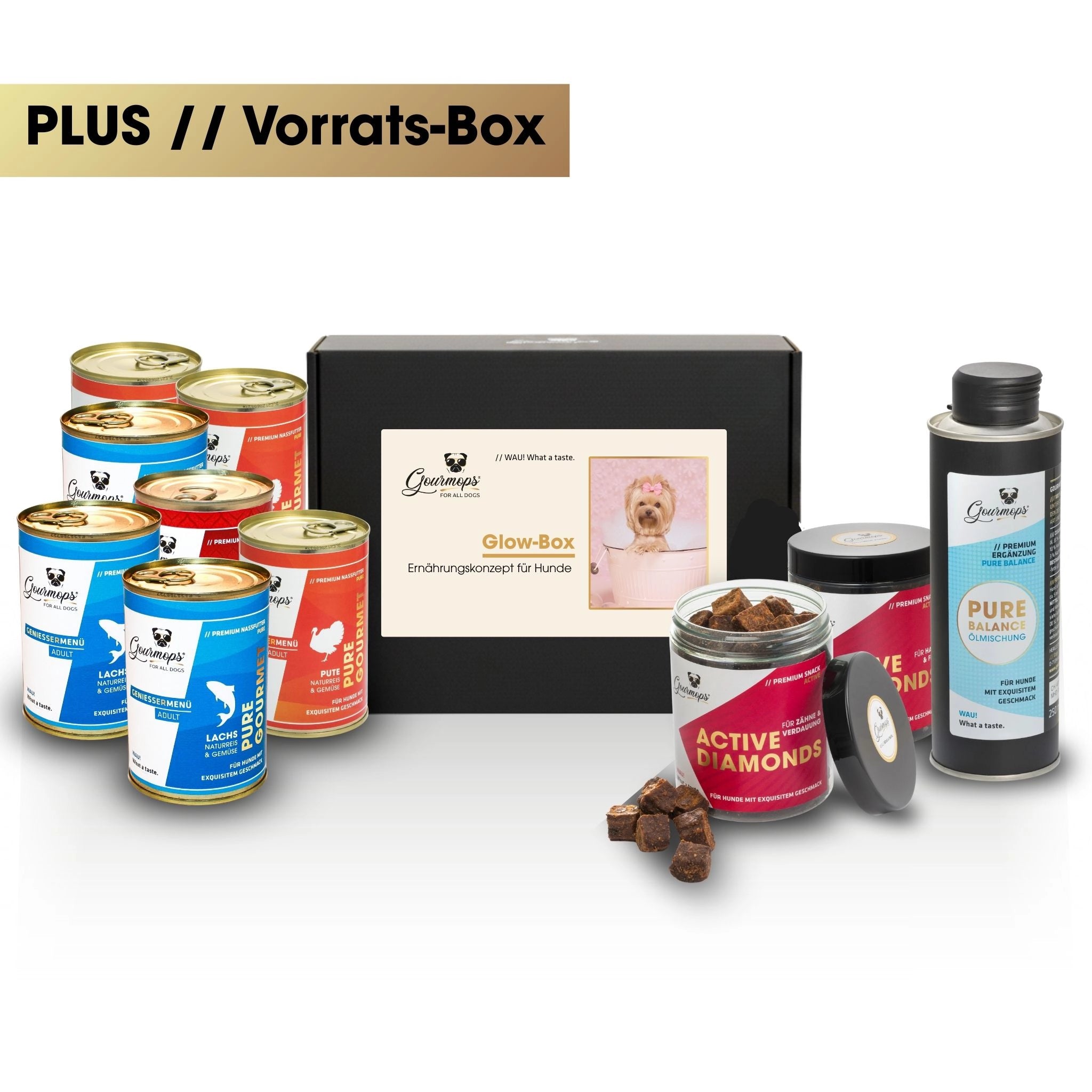 GOURMOPS Glow PLUS // Vorratsbox für Haut, Fell &amp; Vitalität
