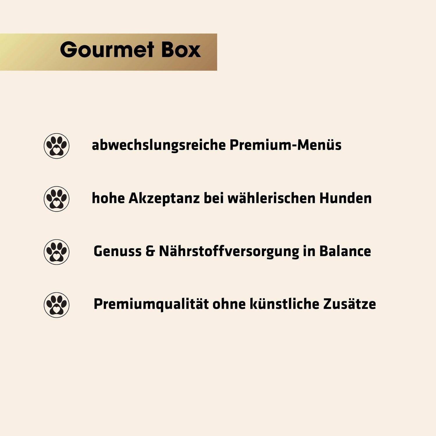 GOURMOPS Gourmet Box // Premium-Hundefutter für anspruchsvolle Genießer.