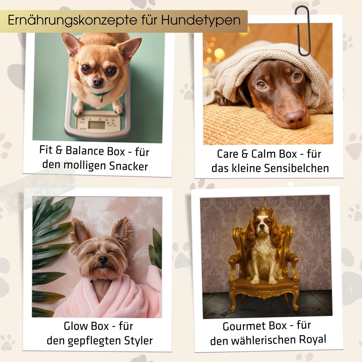 GOURMOPS Gourmet Box // Premium-Hundefutter für anspruchsvolle Genießer.